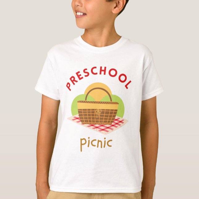 T-shirt Pique-nique pour enfants d'âge préscolaire (Devant)