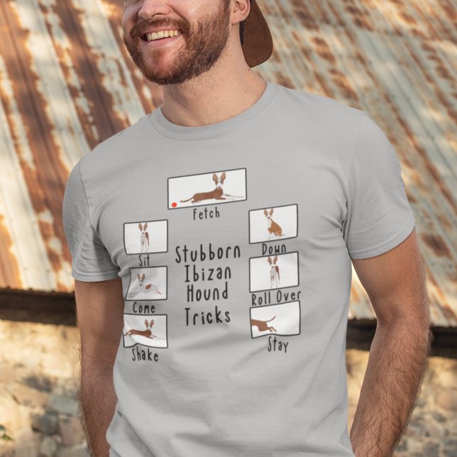 T-shirt Piqûres de chien têtu Ibizan Hound Podenco (Créateur téléchargé)