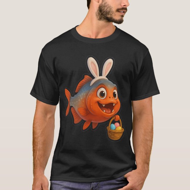 T-shirt Piranha de Pâques (Devant)