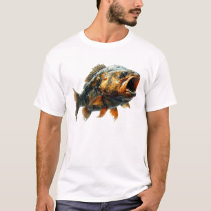 T-shirt Piranha en style photoréalistique