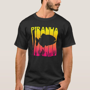 T-shirt Piranha Fish Retro