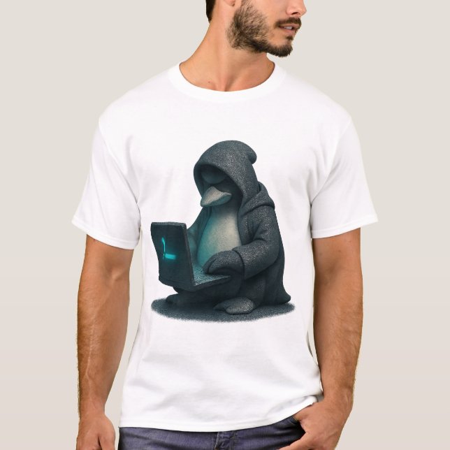 T-shirt Piratage au Manchot (Devant)