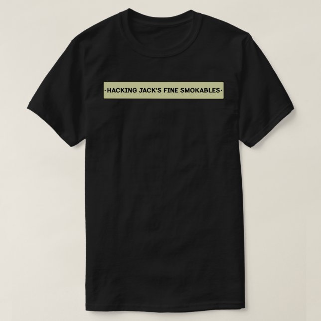 T-shirt Piratage de sacs à fumées fines (Design devant)