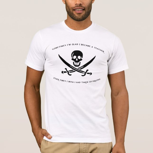 T-shirt Piratage du professeur (Devant)