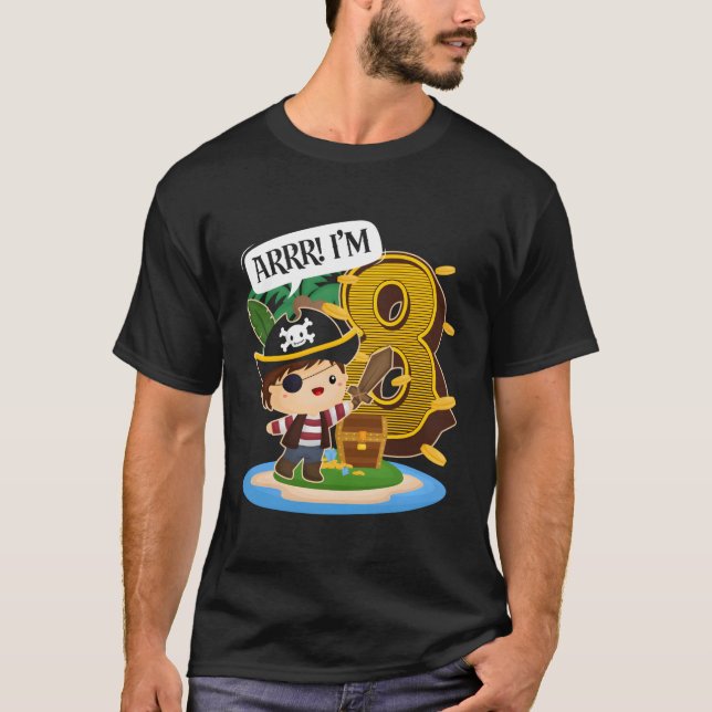 T-shirt Pirate 8E Py 8 Arr I'M 8 (Devant)