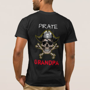 T-shirt Pirate Adulte Crossbones de l'Adulte Grand-Père T-