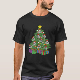 T-shirt Pirate Arbre de Noël Crâne Crossbones Ornements P