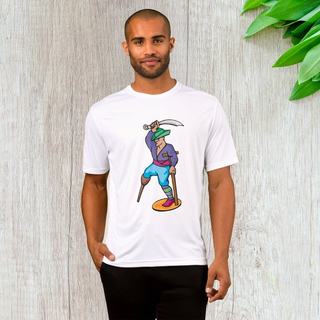 T-shirt Pirate avec jambe de bois et épée (Créateur téléchargé)