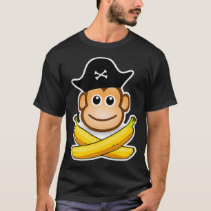 T-shirt Pirate Baby Monkey Design pour les enfants pirates