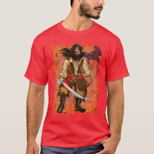 T-shirt *Pirate-Big et mauvais avec la carte