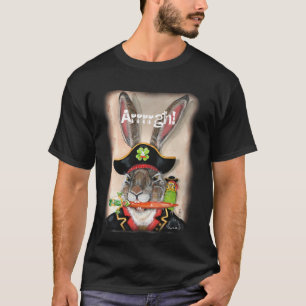 T-shirt Pirate Capitaine Jack Rabbit Parakee Animal Mens