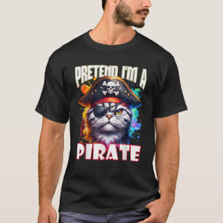 T-shirt Pirate Cat Adventure Funny Halloween Costume de ch