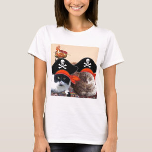 T-shirt PIRATE CATS, Parlez comme un jour de pirates