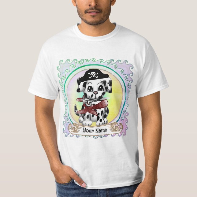T-shirt Pirate Chien Chiot  (Devant)