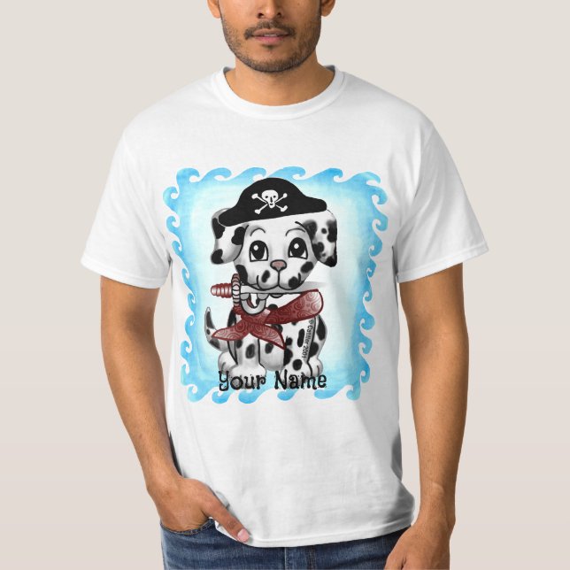 T-shirt Pirate Chien Chiot  (Devant)