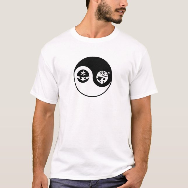 T-shirt Pirate CONTRE Ninja (Devant)