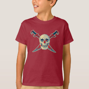 T-shirt Pirate (Crâne) - Les pattes de base des enfants Co