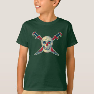 T-shirt Pirate (Crânes) - Les pattes de base des enfants