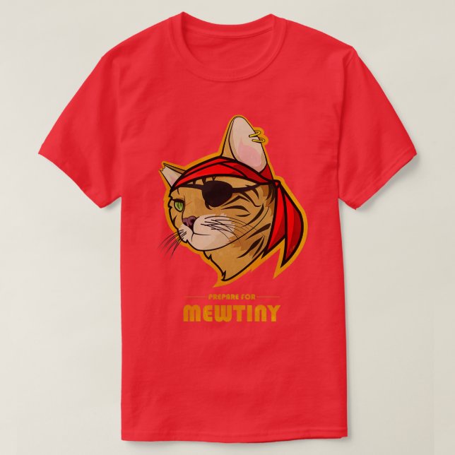 T-shirt Pirate de chat (Design devant)
