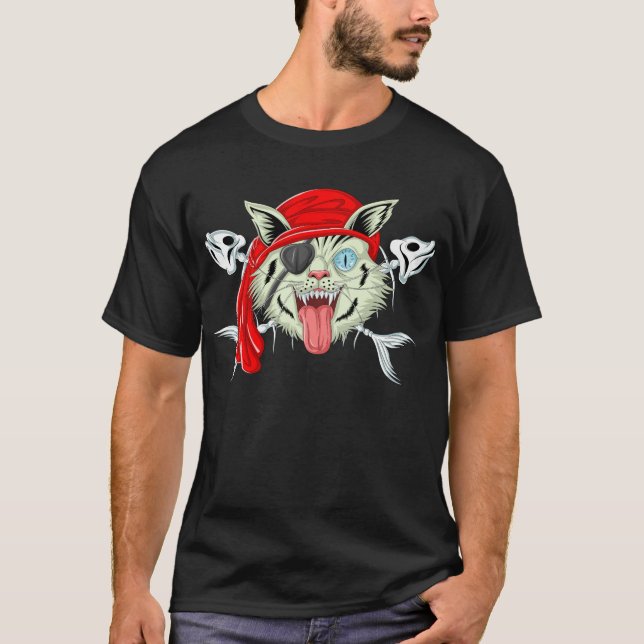 T-shirt Pirate de chat (Devant)