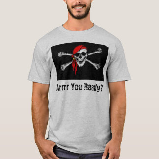 T-shirt pirate de drapeau de crâne