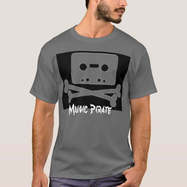 T-shirt Pirate de musique (Devant)