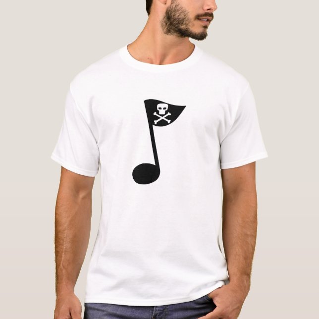 T-shirt Pirate de musique (Devant)