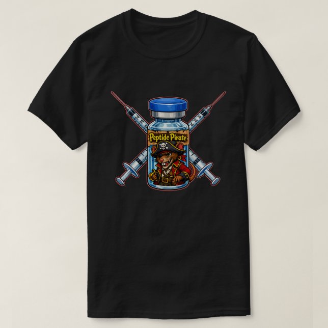 T-shirt Pirate de peptides (Design devant)