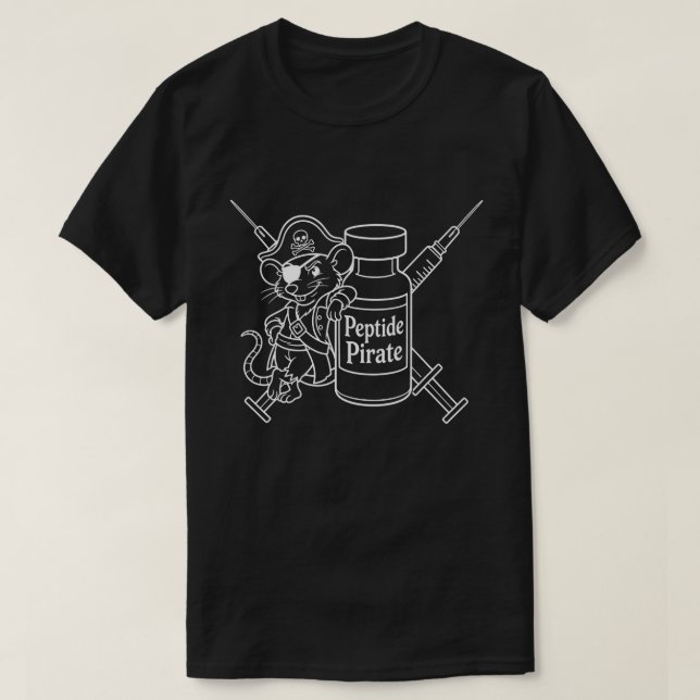T-shirt Pirate de peptides (Design devant)