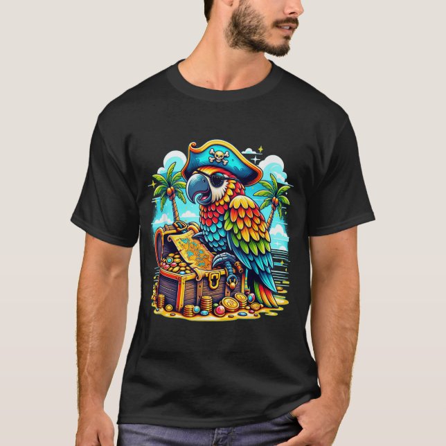 T-shirt Pirate de perroquet (Devant)