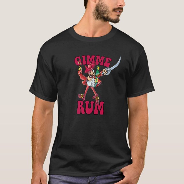 T-shirt Pirate de rhum de gomme (Devant)