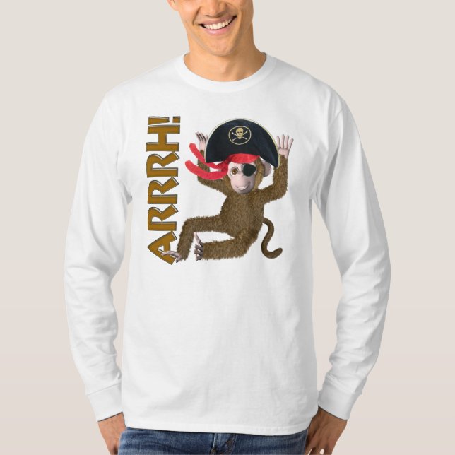 T-shirt Pirate de singe (Devant)