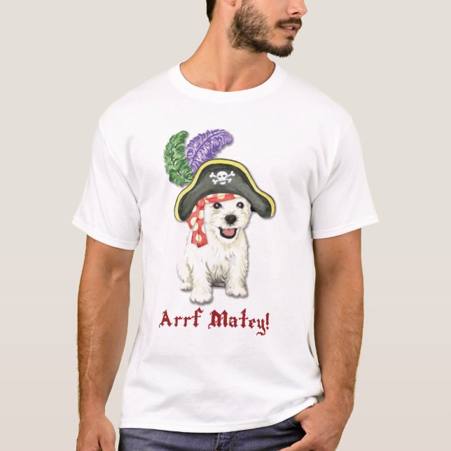 T-shirt Pirate de Westie (Devant)