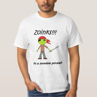 T-shirt pirate de zombi