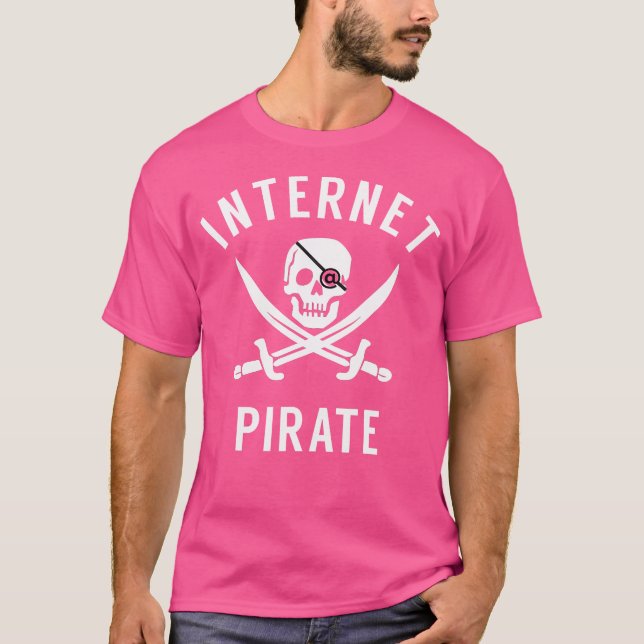 T-shirt Pirate d'Internet pour Halloween (Devant)