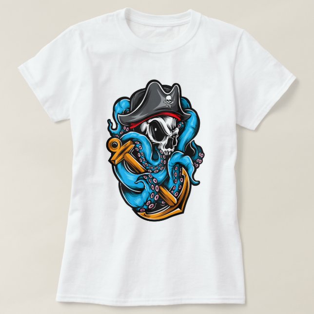 T-shirt Pirate d'octopus (Design devant)