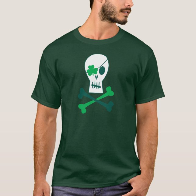T-shirt Pirate du jour de St Patrick (Devant)