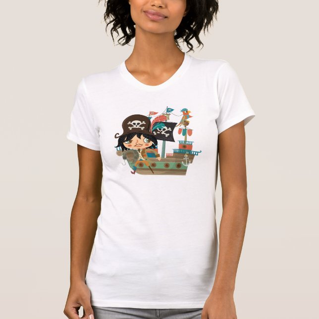 T-shirt Pirate et bateau de pirate (Devant)