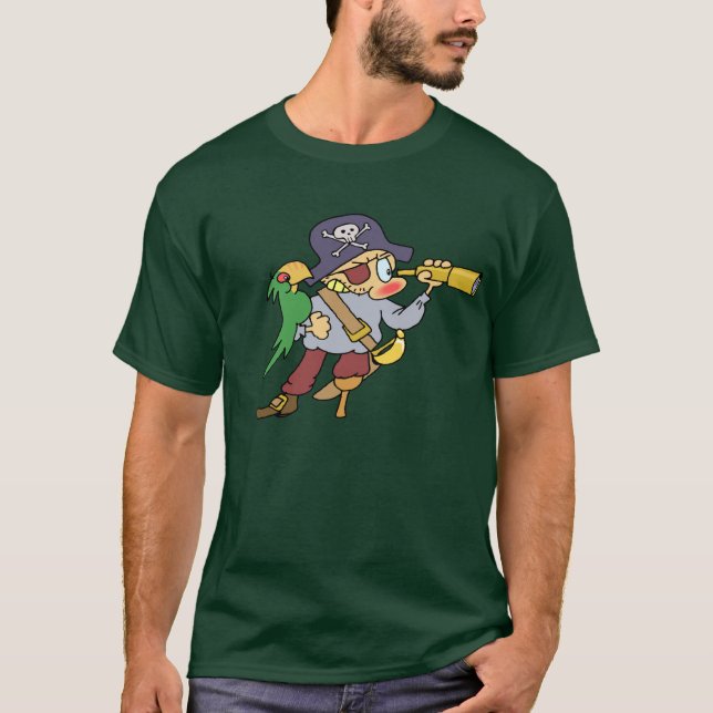 T-shirt Pirate foncé (Devant)