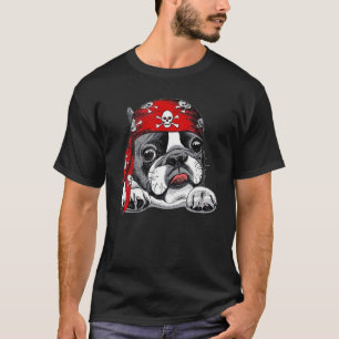 T-shirt Pirate French Bull chien Aimer r Papa Maman Garçon