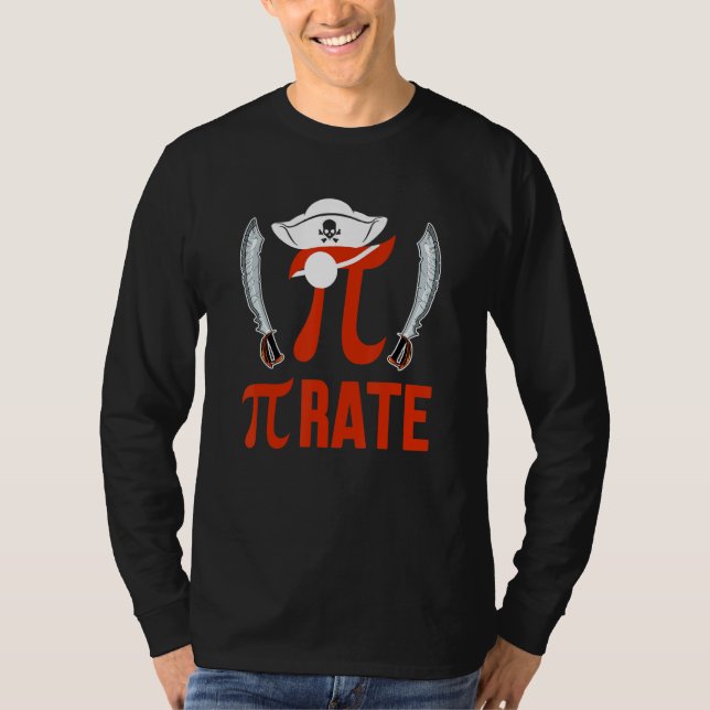 T-shirt Pirate Funny Pi Symbol Math Lover Matching Teacher (Devant)