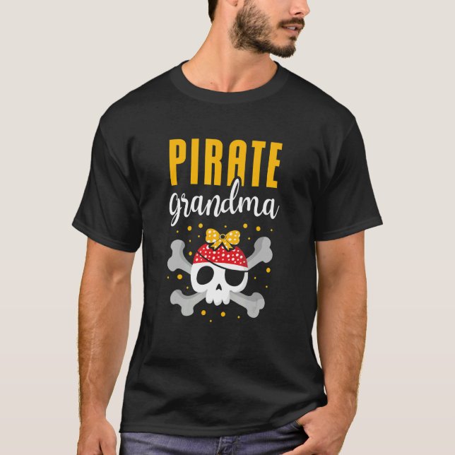 T-shirt Pirate grand-mère Meilleure grand-mère Ever Océan  (Devant)