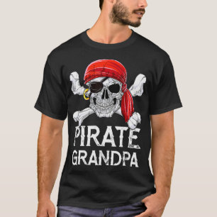 T-shirt Pirate grand-père Jolly roger Fêtes des pères Cade