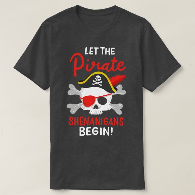 T-shirt Pirate Halloween Pirate Thème (Design devant)