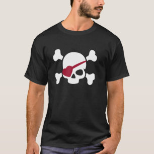 T-shirt Pirate Heart Eye Patch Saint-Valentin