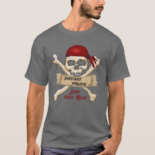 T-shirt Pirate Instantané Ajouter Juste Rum Funny Vintage