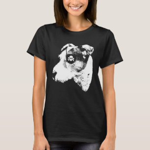 T-shirt Pirate JACK RUSSELL TERRIER Chemise avec patchs oe