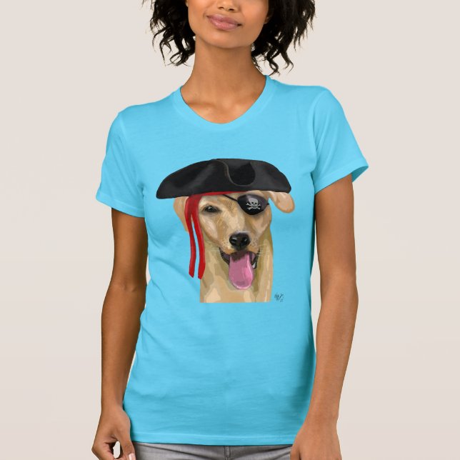 T-shirt Pirate jaune du Labrador 2 (Devant)