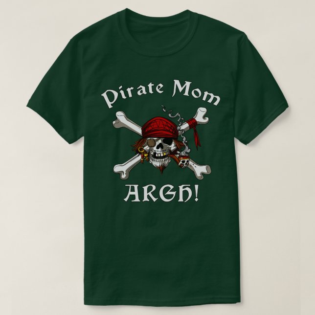 T-shirt Pirate Maman Crâne (Design devant)