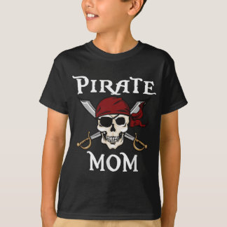 T-shirt Pirate Maman Jolly roger Drapeau Crâne et os crois